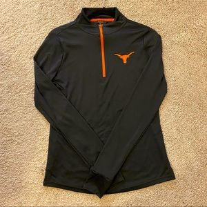 University of Texas Longhorns Women’s Quarter Zip Athletic Pullover, Size Small
